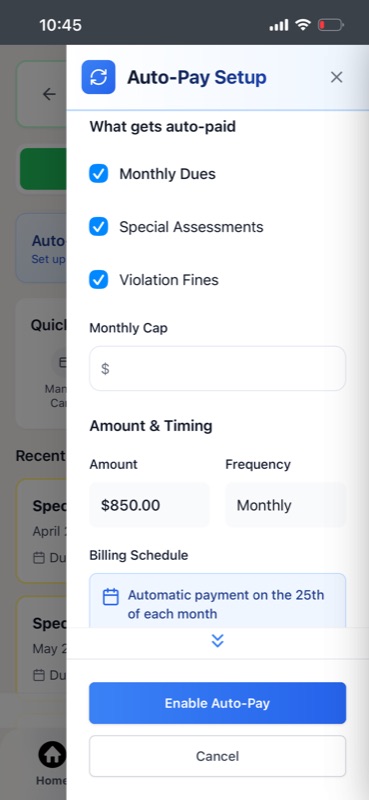 Auto-Pay Setup
