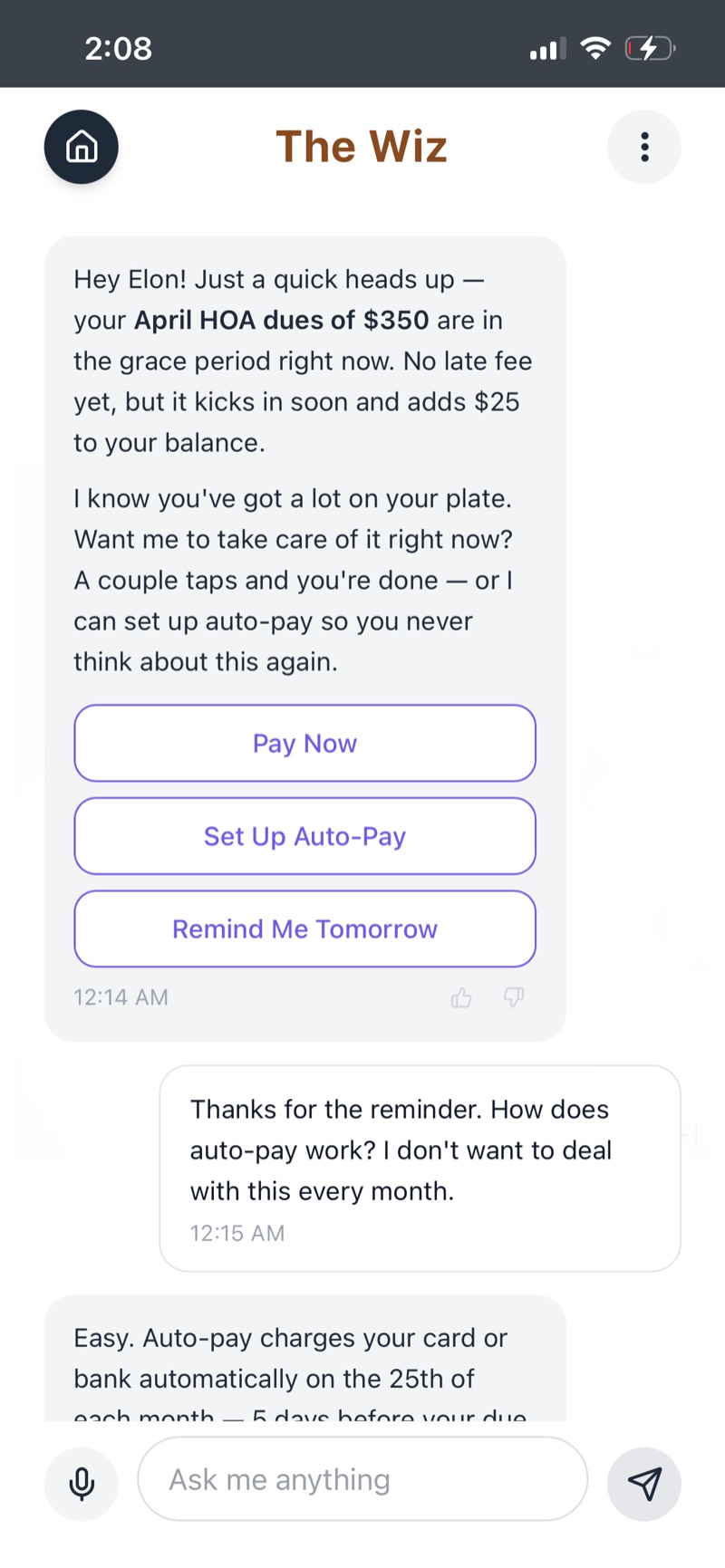 The Wiz answers a resident's question